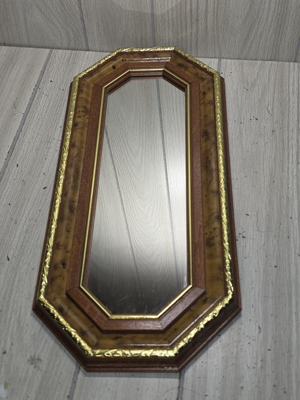 Vintage MCM Farmhouse Wall Mirror Home Interiors Hollywood Regency Goth